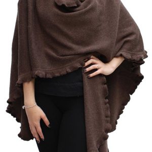 Ruana cape womens brow of baby alpaca