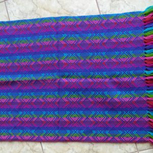 100% Alpaca woollen rainbow Baby Blanket