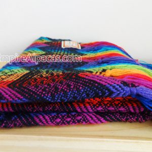 Alpaca Wool Multi Colored Shawl Soft Scarf