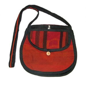 Fabric bag, Hand bag made of Textil, Shoulder bag, vintage style shoulder bag