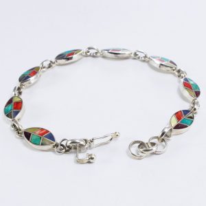 Silver Bracelet with coca