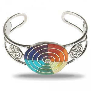 Silver Unique Pachamama bracelet colours