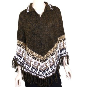 Alpaca Short Poncho, Alpaca Poncho, Vintage Cape