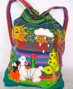 Peruvian backpack handmade