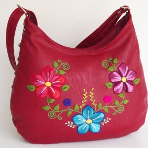 Embroidered shoulder bag peruvian