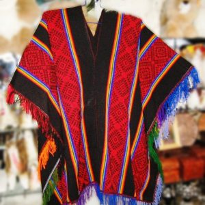 Typical Peruvian 100% Poncho Alpaca Wool Super Lightest Weight